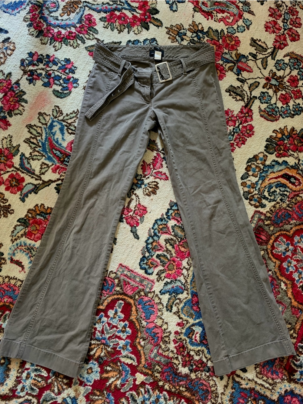 The Limited Low Rise Gray Skinny Bootcut Pants